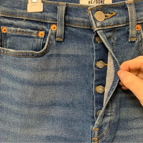 RE/DONE 90s Ultra High Rise Ankle Crop Jeans - Picture 5 of 14